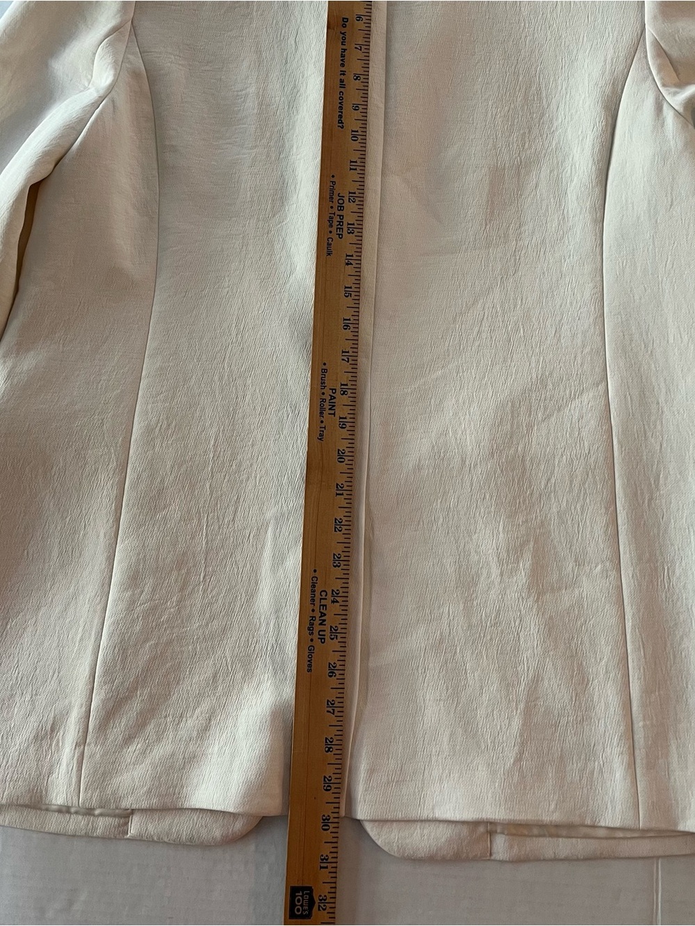 Aritzia Wilfred Generation Blazer Women’s Large Light Birch White Oversized - Picture 10 of 15